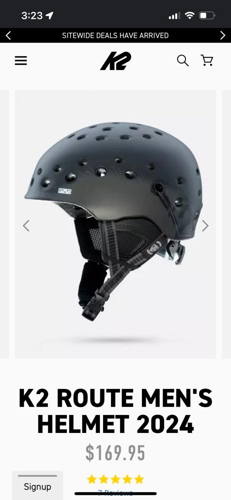 K2 Route helmet size medium