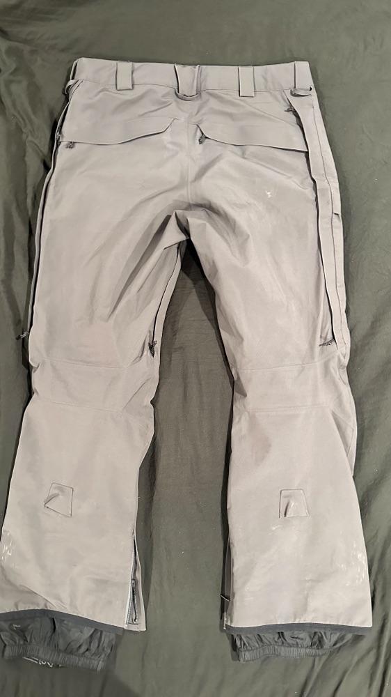 Mens Burton AK Swash GORE-TEX 2L Pants Large Gray Charcoal