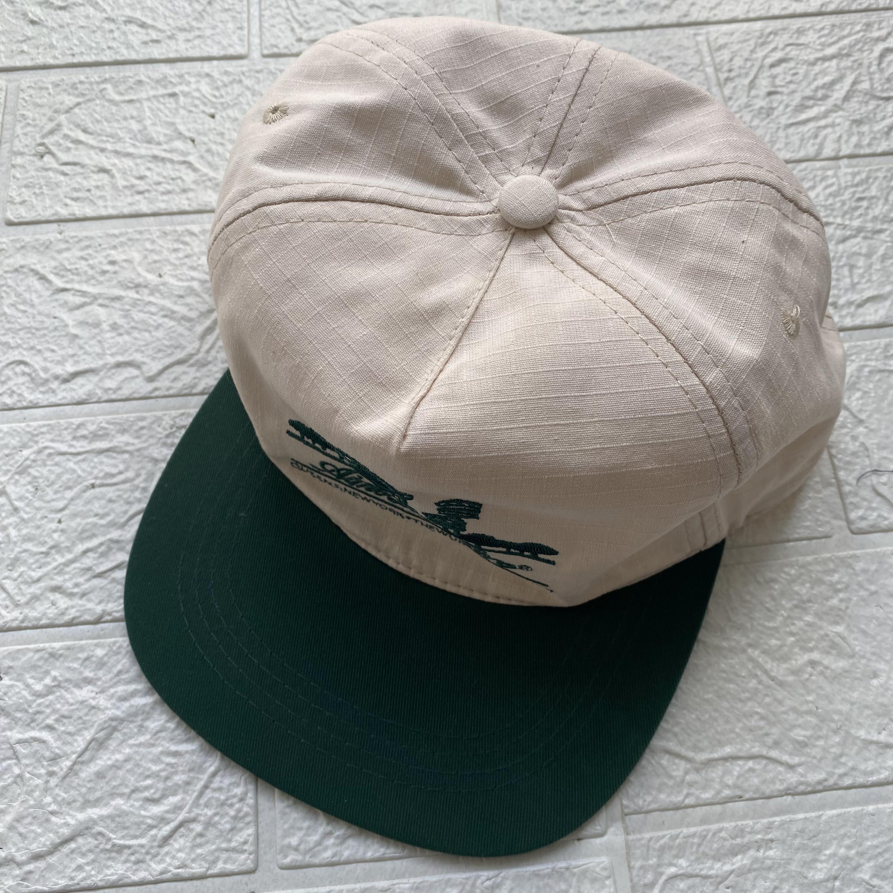 Aime Leon Dore Men's Cream and Green Hat