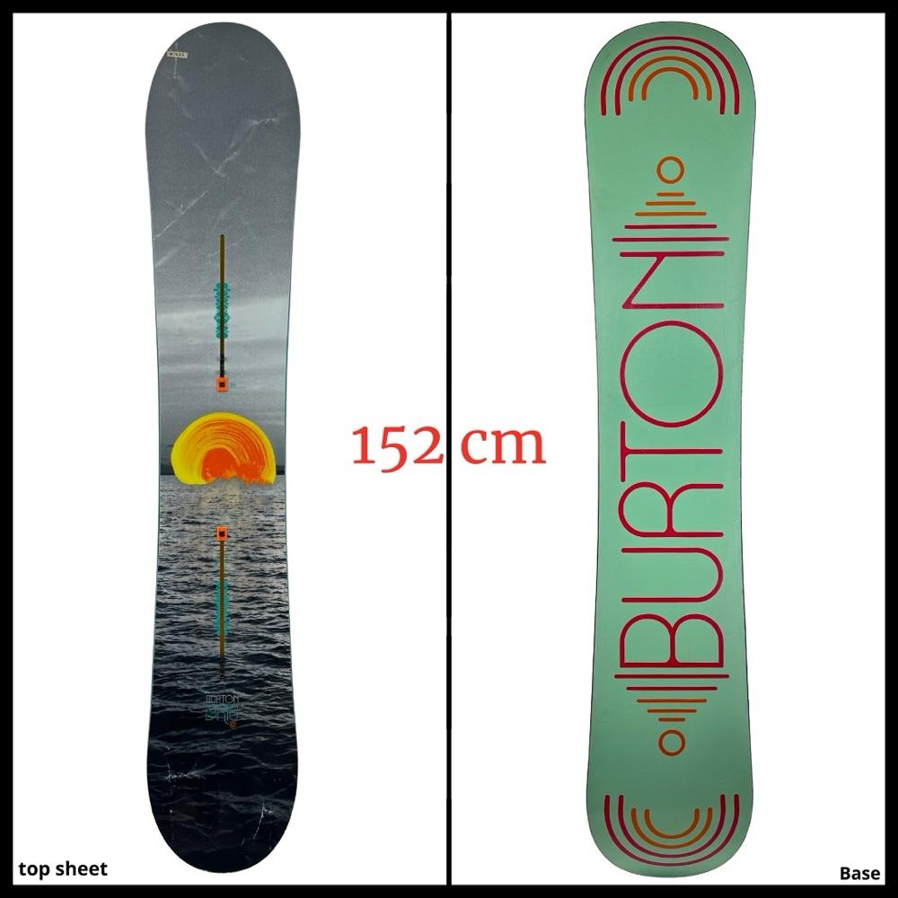 #1676 Burton Lyric Flat Top Womens Snowboard Size 152 cm