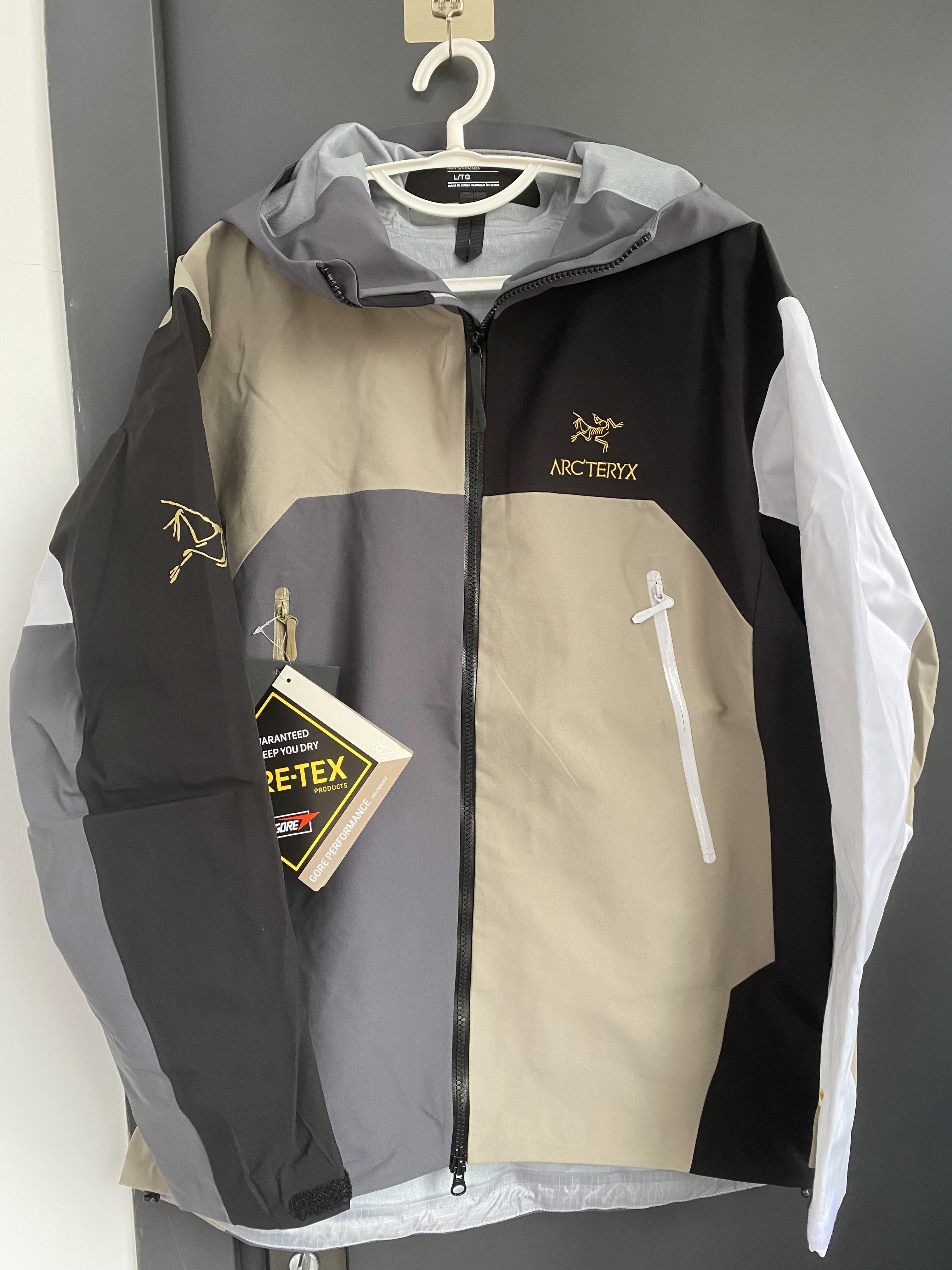 Arc'teryx Men's Grey and Tan Jacket
